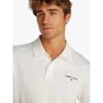 Th Dm0dm20914 Tjm Reg Lınear Polo Ext Erkek Tshırt – EKRU - Görsel 2