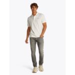 Th Dm0dm20914 Tjm Reg Lınear Polo Ext Erkek Tshırt – EKRU - Görsel 3