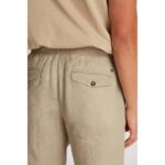 Th Mw0mw37804 Harlem Po Lınen Short Erkek Şort – KREM - Görsel 3