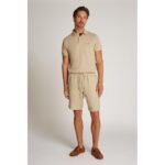 Th Mw0mw37804 Harlem Po Lınen Short Erkek Şort – KREM - Görsel 4