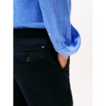 Th Mw0mw37804 Harlem Po Lınen Short Erkek Şort – LACİVERT - Görsel 4