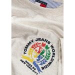 Th Dm0dm20809 Tjm Reg Pop Crest Tee Ext Erkek Tshırt – BEJ - Görsel 4