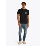 Th Dm0dm20809 Tjm Reg Pop Crest Tee Ext Erkek Tshırt – SİYAH - Görsel 3