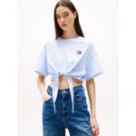 Th Dw0dw20321 Tjw Reg Waıst Tıe Badge Tee Ext Kadın Tshırt – MAVİ