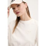 Th Dw0dw20324 Tjw Crp Gmd Scrıpt Open Back Tee Kadın Tshırt – BEYAZ - Görsel 3