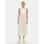 Th Ww0ww45167 Sporty Pleated Polo Ns Kadın Elbise – EKRU - Görsel 2