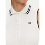 Th Ww0ww45167 Sporty Pleated Polo Ns Kadın Elbise – EKRU - Görsel 5