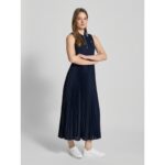 Th Ww0ww45167 Sporty Pleated Polo Ns Kadın Elbise – LACİVERT - Görsel 3