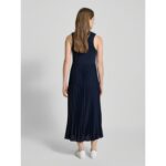 Th Ww0ww45167 Sporty Pleated Polo Ns Kadın Elbise – LACİVERT - Görsel 4