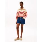 Th Fw0fw08543 Denım Platform Espadrılle Kadın Ayakkabı – BEJ - Görsel 2