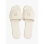 Th Fw0fw08806 Th Logo Hardware Leather Mule Kadın Sandalet – BEJ - Görsel 3