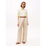 Th Fw0fw08806 Th Logo Hardware Leather Mule Kadın Sandalet – KAHVERENGİ - Görsel 6