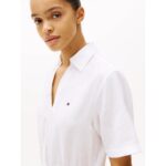 Th Ww0ww44672 Ess Lınen S/s Kadın Elbise – BEYAZ - Görsel 2