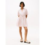 Th Ww0ww44672 Ess Lınen S/s Kadın Elbise – PEMBE