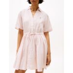 Th Ww0ww44672 Ess Lınen S/s Kadın Elbise – PEMBE - Görsel 2
