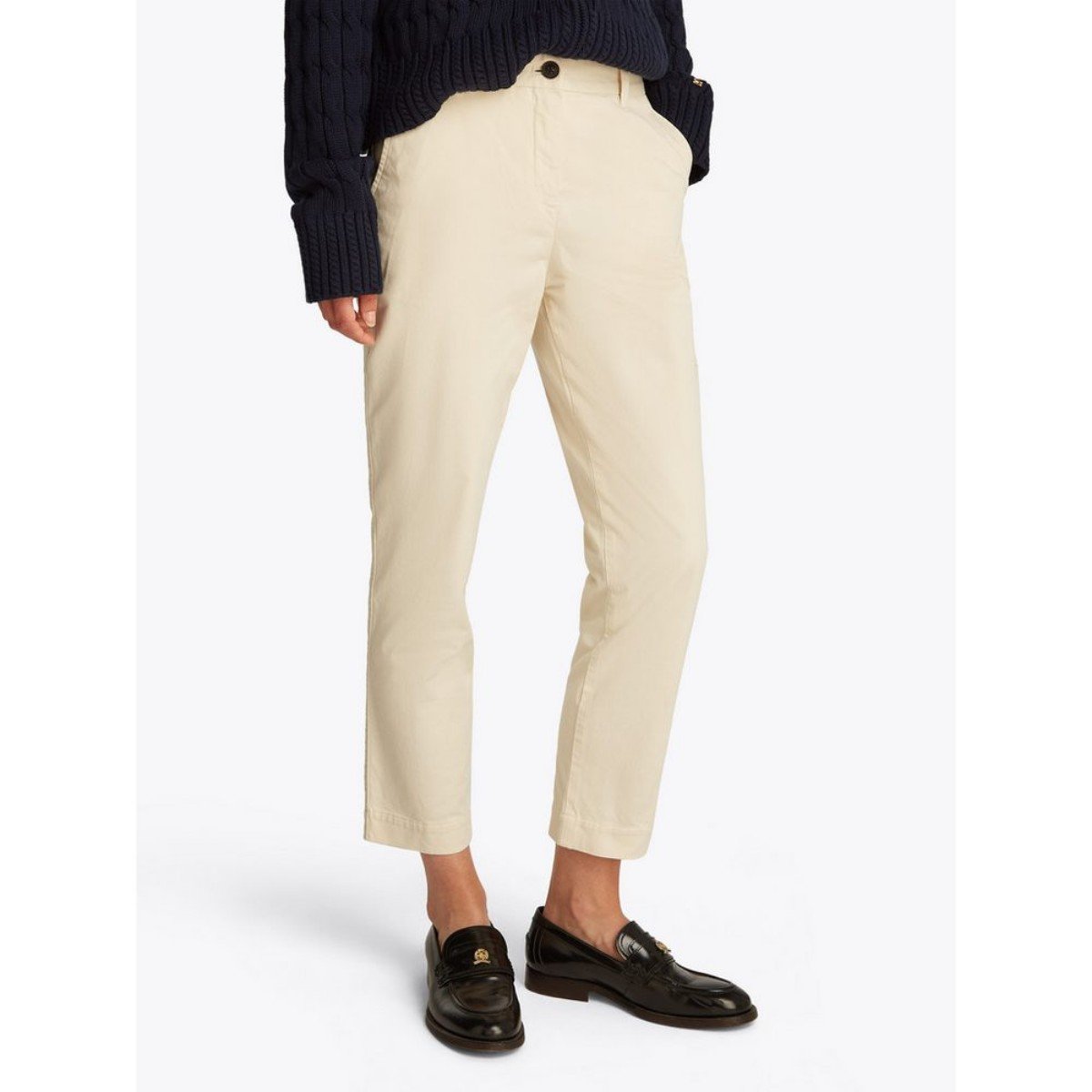 168617-0-th-ww0ww45920-co-stretch-gmd-slim-chino-kadin-pantolan-01f35ffe0aef Th Ww0ww45920 Co Stretch Gmd Slım Chıno Kadın Pantolan – KREM - Görsel 1