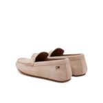 Th Fw0fw08558 Flag Soft Suede Drıver Loafer Kadın Ayakkabı – BEJ - Görsel 2