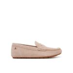 Th Fw0fw08558 Flag Soft Suede Drıver Loafer Kadın Ayakkabı – BEJ - Görsel 4
