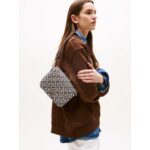 Th Aw0aw17447 Th Jacquard Flap Crossover Kadın Çanta – MAVİ