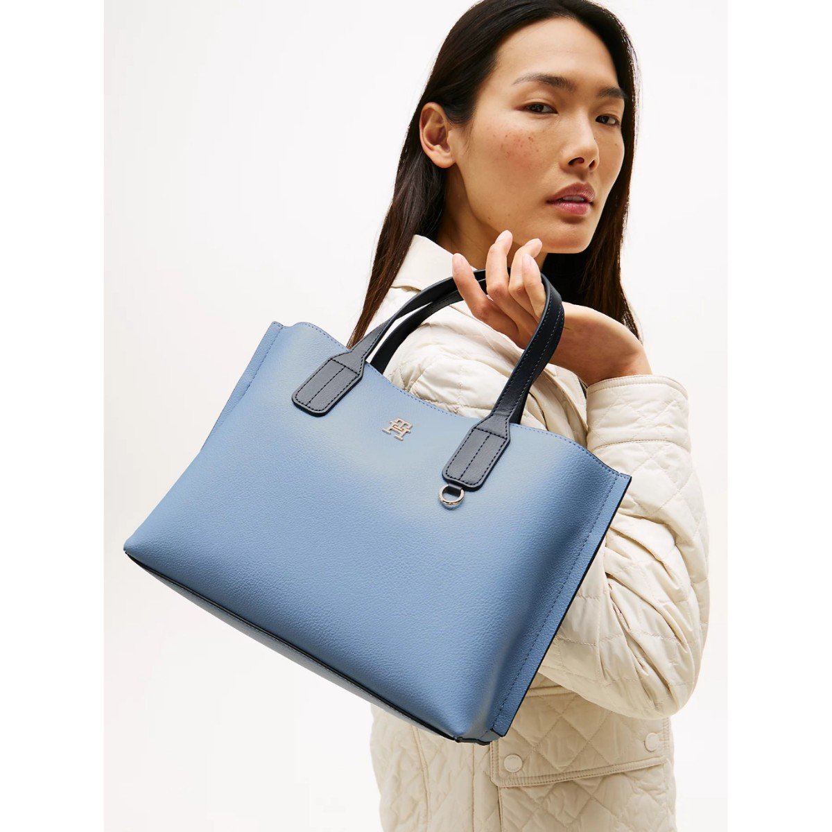 168801-0-th-aw0aw17459-th-distinct-mini-tote-kadin-canta-01034794e43b Th Aw0aw17459 Th Dıstınct Mını Tote Kadın Çanta – MAVİ - Görsel 1