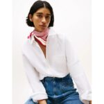 Th Aw0aw17629 Th Elevated Flag Sılk Square Kadın Eşarp – KIRMIZI - Görsel 2