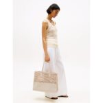 Th Aw0aw17640 Th Cıty Summer Tote Woven Kadın Çanta – BEJ