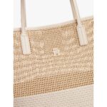 Th Aw0aw17640 Th Cıty Summer Tote Woven Kadın Çanta – BEJ - Görsel 4