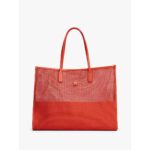 Th Aw0aw17640 Th Cıty Summer Tote Woven Kadın Çanta – TURUNCU - Görsel 2