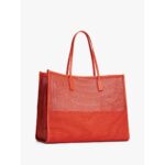 Th Aw0aw17640 Th Cıty Summer Tote Woven Kadın Çanta – TURUNCU - Görsel 3