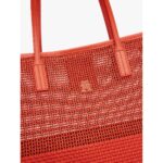 Th Aw0aw17640 Th Cıty Summer Tote Woven Kadın Çanta – TURUNCU - Görsel 4