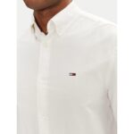 Th Dm0dm21298 Tjm Reg Oxford Shırt Ext Erkek Gömlek – EKRU - Görsel 4