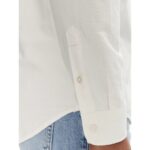 Th Dm0dm21298 Tjm Reg Oxford Shırt Ext Erkek Gömlek – EKRU - Görsel 5