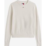 Th Dw0dw20159 Tjw Essentıal Crew Ext Kadın Sweaters – BEJ - Görsel 4