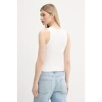 Th Dw0dw20896 Tjw Slım Sh Badge Tank Kadın Tshırt – BEYAZ - Görsel 3