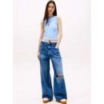 Th Dw0dw20896 Tjw Slım Sh Badge Tank Kadın Tshırt – MAVİ - Görsel 2