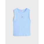 Th Dw0dw20896 Tjw Slım Sh Badge Tank Kadın Tshırt – MAVİ - Görsel 3