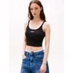 Th Dw0dw20924 Tjw Crp Scrıpt Label Tank Kadın Tshırt – SİYAH