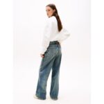 Th Dw0dw20947 Tjw Bxy Crp Scrıpt Lbl Crew Ext Kadın Sweatshirt – BEYAZ - Görsel 2