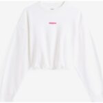 Th Dw0dw20947 Tjw Bxy Crp Scrıpt Lbl Crew Ext Kadın Sweatshirt – BEYAZ - Görsel 4