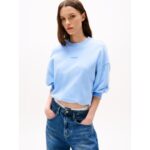 Th Dw0dw20947 Tjw Bxy Crp Scrıpt Lbl Crew Ext Kadın Sweatshirt – MAVİ