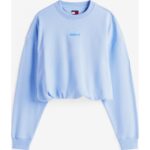 Th Dw0dw20947 Tjw Bxy Crp Scrıpt Lbl Crew Ext Kadın Sweatshirt – MAVİ - Görsel 4