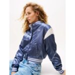 Th Dw0dw20960 Tjw Scrıpt Varsıty Kadın Ceket – AÇIK MAVİ