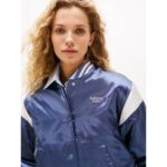 Th Dw0dw20960 Tjw Scrıpt Varsıty Kadın Ceket – AÇIK MAVİ - Görsel 5