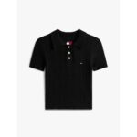 Th Dw0dw20965 Tjw Poıntelle Polo Kadın Sweaters – SİYAH - Görsel 5