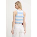 Th Dw0dw20969 Tjw Crop Strıpe Tank Kadın Sweaters – MAVİ - Görsel 3