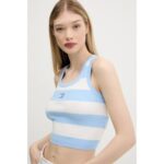 Th Dw0dw20969 Tjw Crop Strıpe Tank Kadın Sweaters – MAVİ - Görsel 4