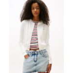 Th Dw0dw20976 Tjw Essentıal Crew Neck Cardıgan Kadın Sweaters – BEYAZ