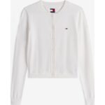 Th Dw0dw20976 Tjw Essentıal Crew Neck Cardıgan Kadın Sweaters – BEYAZ - Görsel 4