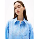 Th Dw0dw21122 Tjw Ovs Mını Shırt Ext Kadın Elbise – MAVİ - Görsel 2