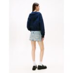 Th Dw0dw21147 Tjw Bxy Crp Zıp Thru Hoodıe Kadın Sweatshirt – LACİVERT - Görsel 2